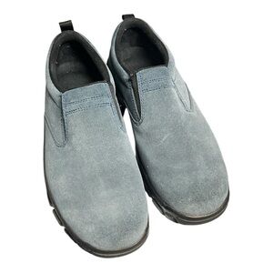 Lands’ End Men’s Suede Slip-On Shoes | Rugged Sole | Casual Comfort